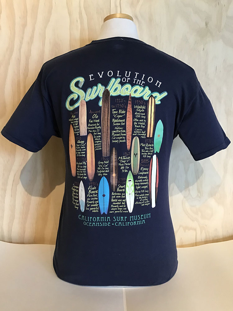 Evolution of the Surfboard T-Shirt - California Surf Museum